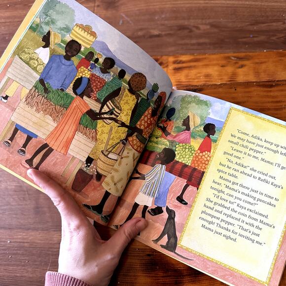 Little Passports Mama Panya's Pancakes A Village Tale From Kenya Paperback Book - Picture 5 of 7